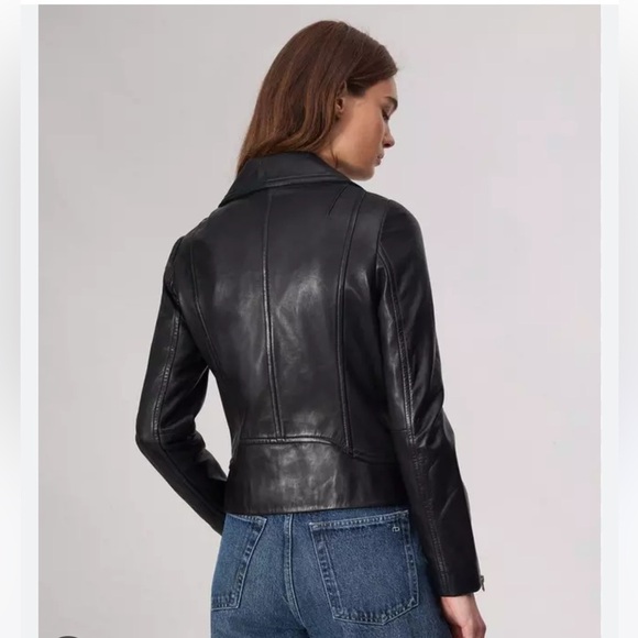 Rag & Bone Mack Lamb Leather Moto Jacket In Black New with Tags! - Picture 4 of 13